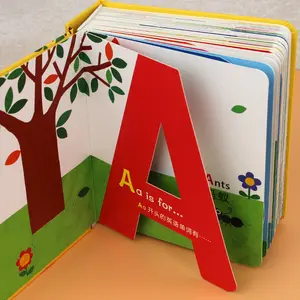 Benutzer definierter Druck Beste attraktive personal isierte Kinder Englisch Alphabet Buch Benutzer definierte Hardcover Board Bücher Drucken