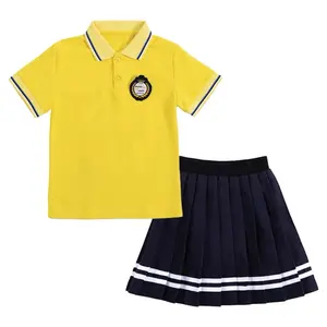 Ensembles t-shirt et pantalon pour enfants uniforme scolaire polo pour enfants fourniture d'usine ODM uniformes scolaires personnalisés