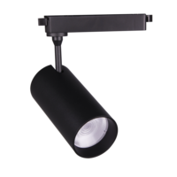Lampu jejak fokus LED 7w-30w, desain Modern dengan bodi aluminium hitam & putih Cob LED lampu toko komersial untuk penggunaan toko