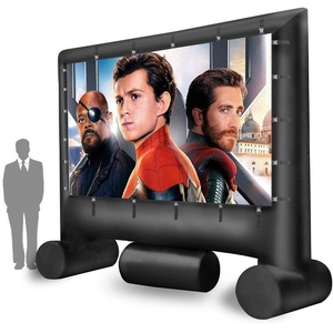 Écran de projection de <span class=keywords><strong>film</strong></span> gonflable en tissu Oxford imperméable pour l'extérieur, pompe électrique, mobile, portable, fête, publicité, promotion - Product Image 4