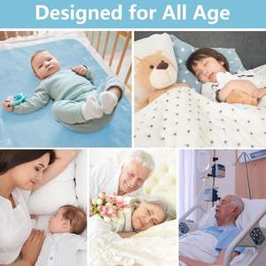 Coussinets pour incontinence lavables personnalisés Coussin de lit imperméable avec positionnement réutilisable pour personnes âgées, enfants et adultes - Product Image 6