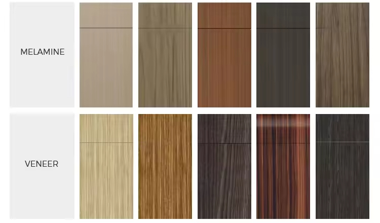 Panel de puerta con vetas de madera