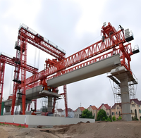 Grúa pórtico lanzadora de 150T para construcción de puentes de 100 toneladas, ideal para instalación de vigas pretensadas pesadas