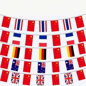 Drapeaux de sport d'extérieur en polyester 14*21cm avec logo personnalisé, mini drapeaux de Bolivie à agiter à la main, impression numérique, personnalisables - Product Image 2