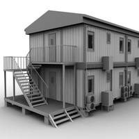 Maison préfabriquée portable de 20/40 pieds, extensible et pliable, maison mobile modulaire miniature en panneaux sandwich et acier