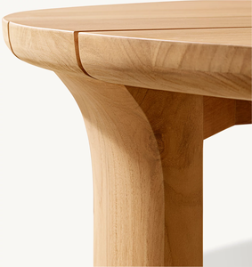 Meubles de jardin de luxe modernes pour hôtel, meubles d'extérieur, salon Lagos, table basse ronde en teck - Product Image 4