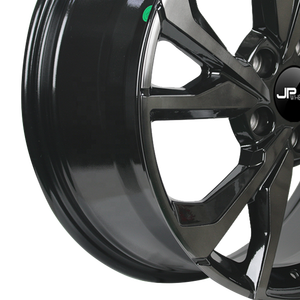 Cerchi in Lega di Alluminio 18x8.0 per <span class=keywords><strong>Honda</strong></span> Civic, 5X114.3 PCD ET 50 CB 64.1, Nero con Faccia Lavorata, Ruote per Auto Passeggeri -09012 - Product Image 4
