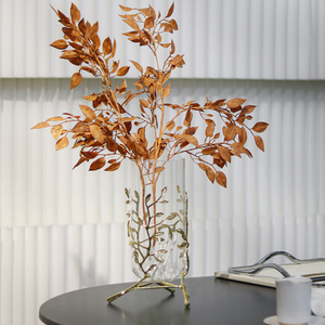 Nouveau <span class=keywords><strong>Vase</strong></span> à fleurs en verre de finition <span class=keywords><strong>transparent</strong></span> de décoration élégante de qualité supérieure - Product Image 6