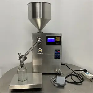 Automatic Filling Machine with Hopper for Thick Pastes without Liquidity