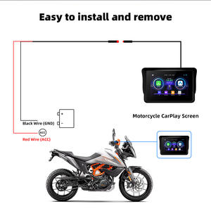 Système GPS Plug & Play transfrontalier neuf avec écran CarPlay/Android Auto étanche IP67 <span class=keywords><strong>de</strong></span> 5 pouces pour <span class=keywords><strong>moto</strong></span> avec Bluetooth 5.0 - Product Image 6