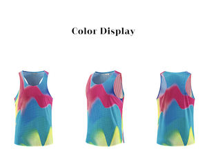 Camiseta Deportiva de Maratón para Hombre, de Alta Calidad, 100% Poliéster, Ultraligera, Transpirable, Antibolitas, de Secado Rápido, Tejida - Product Image 3