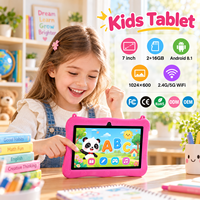 Tablette pour enfants, nouvelle tablette éducative Android haute performance, processeur quadricœur MTK, écran HD 7 pouces avec Wi-Fi, certifiée ROHS, batterie longue durée