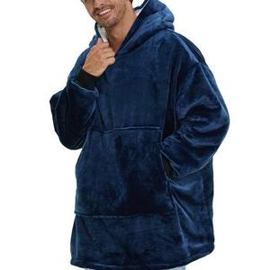 Bata de dormir de franela de doble cara para hombre y mujer, a prueba de frío, tipo jersey, cálida y a prueba de frío para exteriores, pijama de moda - Product Image 6