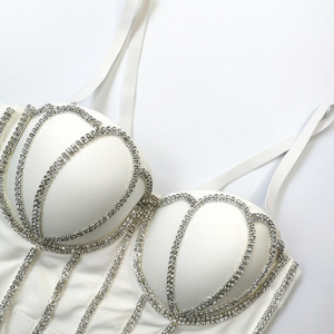 Ihoov áo nịt ngực nạm kim cương cho nữ áo Crop Top thoáng khí thắt lưng mỏng thắt chặt mức độ kiểm soát ánh sáng - Product Image 5