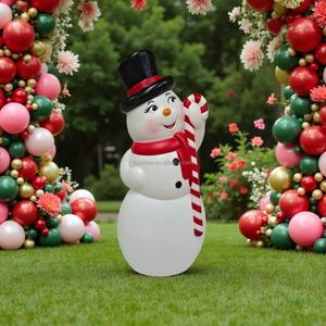 Christmas Snowman Ornaments Plastic Christmas Snowman Statues Creative Home and <b>Holiday</b> Decorations - Product Image 2