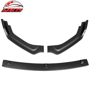 Pour Infiniti Q50 2018-2024 Base Premium 3 pièces Spoiler de pare-chocs avant PP Noir mat Haute qualité Kit carrosserie - Product Image 4