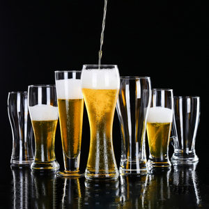 Logo personnalisé Impression En Forme De <span class=keywords><strong>Nonic</strong></span> <span class=keywords><strong>Pinte</strong></span> Artisanat Ipa Dégustation pilsner Bière Coupe En Verre à fond épais - Product Image 2