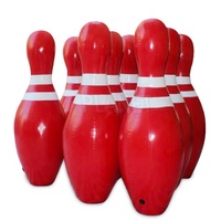 Boule de Bowling gonflable de taille humaine géante, taille et couleur personnalisées, ensemble de ballons pour jeu de Sport