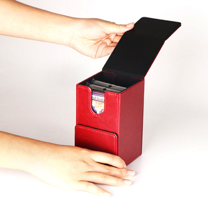 Excellent PU Leather Small Household Storage Card and Toy Deck Box