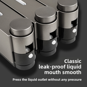 420ML 수동 벽걸이 형 비누 디스펜서 호텔 욕실 손 비누 리필 병 액체 샴푸 디자인 - Product Image 3