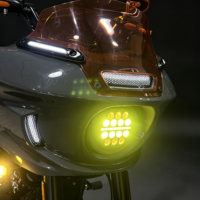 Carter de protection en fibre de carbone 23.5-26 pour motos Harley Davidson Touring Street Glide Road Glide