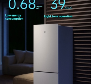Réfrigérateur à double porte CN Mijia 185L BCD-185MDM03 Édition 2025 Argent Classe énergétique 3 Thermostat 5 niveaux - Product Image 2