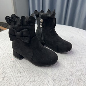 Nuovi <span class=keywords><strong>Stivaletti</strong></span> Primaverili e Autunnali 2025 per <span class=keywords><strong>Bambine</strong></span>, Stivali Principessa in Pelle Sintetica con Cerniera Frontale - Product Image 2