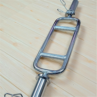 Barre pour triceps à boucle chromée 34 pouces Gym Triceps Fitness