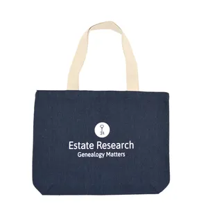 2023 Hot Selling Promotional Denim Eco Canvas Beach Custom Cotton Sheeting Natural Economy Tote Bag