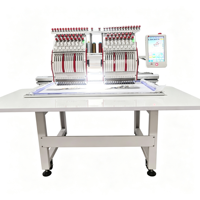Machine à broder industrielle YS-1201CT à 2 têtes et 9/12/15 aiguilles pour le traitement des fils textiles