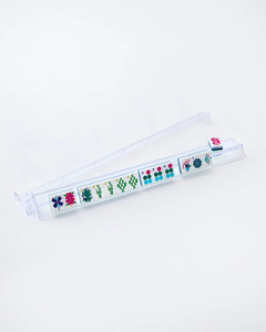 Poussoirs de tuiles de <span class=keywords><strong>mahjong</strong></span> moulés par injection |   Ensemble de 4 pièces avec boîte de qualité supérieure, supports de jeu de <span class=keywords><strong>mahjong</strong></span> en plastique transparent - Product Image 6
