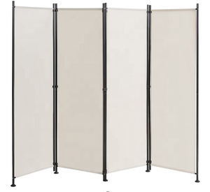 Pantalla wSteel para decoración, sombrilla impermeable, divisor de habitación de 4 paneles, pantalla plegable de privacidad - Product Image 1