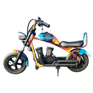 Monopattino Elettrico Stile Retrò Harley per Bambini Motore Brushless da 250W Alimentato al Litio Massima Capacità di Carico - Product Image 5