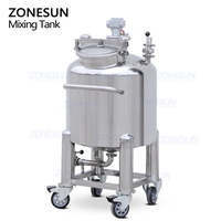 ZONESUN 100L pneumatique en acier inoxydable désodorisants parfum fluide cosmétique Production industrielle Machine d'agitation réservoir de mélange