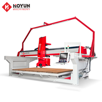Hongyi CNC 5 axes + routeur marbre découpeuse Quartz tuile pierre pont scie pour granit