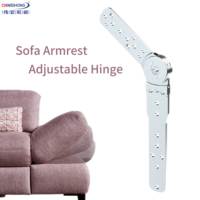 Bisagra de Reposabrazos Manual Móvil y Ajustable con Bisagra para Reposacabezas de Sofá y Herraje Plegable para Sofá, Bisagra Plana Pequeña