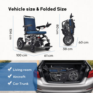 <span class=keywords><strong>Fauteuil</strong></span> roulant électrique pliable Elifecenter <span class=keywords><strong>pour</strong></span> adultes et seniors 300lbs double moteur puissant de 250W avec interrupteur manuel Scooter - Product Image 4