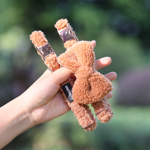 Suministros para mascotas Sherpa, arnés para perros, juego de correas con logotipo personalizado, conjunto de arnés para perros de cordero de lujo de Color sólido cálido - Product Image 5