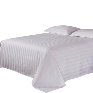 Groothandel Hoge Kwaliteit Luxe Wit Hotel 100% Katoenen Streep <span class=keywords><strong>Bed</strong></span> Dekbedovertrek - Product Image 3