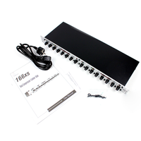 Compresseur limiteur audio numérique professionnel à double canal 166xs avec anti-retour pour système de sonorisation de scène