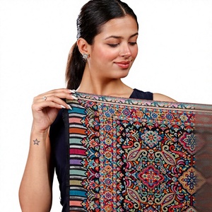 Chal Afgano Tradicional de Lana con Diseño Paisley, Bufanda Étnica con Estampado Floral, para Uso Diario, Unisex - Product Image 6