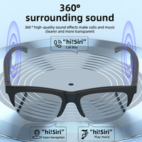 Lunettes intelligentes F02 AI sans fil, lunettes de soleil, appels mains libres, streaming audio, design léger et confortable
