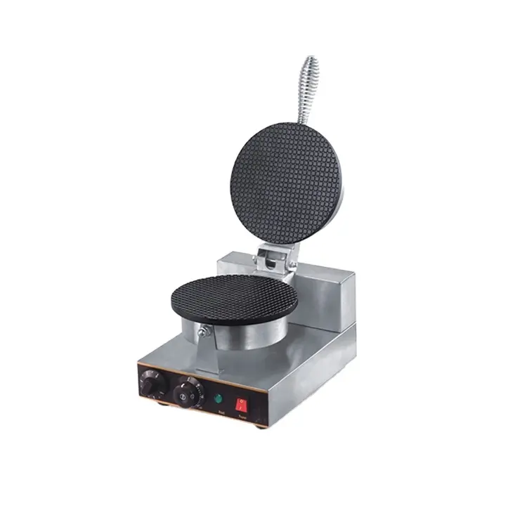 Aangepaste Kleur Mini Elektrische Ei Ontbijt Vla Sundae Pizza Crêpe Ronde Waffle Maker