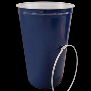 Tambour en acier conique recyclable de <span class=keywords><strong>220L</strong></span>/55 gallons Seau en métal de qualité alimentaire pour le stockage du miel et du jus - Product Image 1