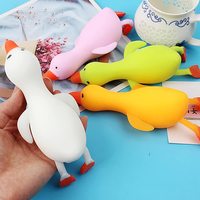 LZY840 jouet à presser en forme de canard Kawaii, Mochi, Squishy, jouets anti-Stress