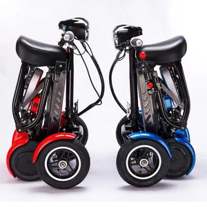 4 Wheel Adult Four-wheel Electric Scooter Lithium Battery Foldable Design 250W Motor 150kg Load Capacity <b>Remote</b> <b>Control</b> Dual - Product Image 5