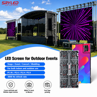 Mur vidéo LED de location pour scène de concert, système complet de service local, 4x2m, IP65, 3840Hz, haute fréquence de rafraîchissement, P2.6 P2.9 P3.91
