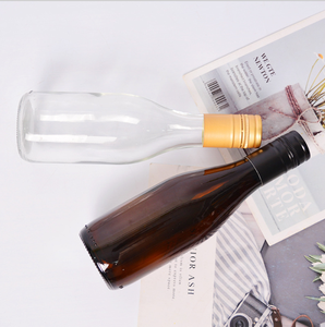 Vente en gros de bouteille en <span class=keywords><strong>verre</strong></span> de vin de Bourgogne de 187ml 375ml 750ml bouteille vide d'alcool de <span class=keywords><strong>rhum</strong></span> en <span class=keywords><strong>verre</strong></span> avec couvercle en alun à vis en liège de bois - Product Image 2