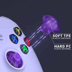 EXtremeRate Clear Purple EDGE Sticks, sticks interchangeables de remplacement pour manette Xbox Series X S - Product Image 5