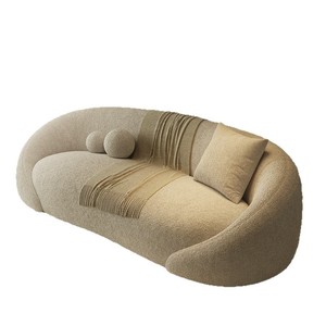 Canapé en chenille <span class=keywords><strong>de</strong></span> style vintage, courbé et <span class=keywords><strong>de</strong></span> forme unique, idéal pour les petits salons <span class=keywords><strong>de</strong></span> beauté, les hôtels et les <span class=keywords><strong>chambres</strong></span> et petits-déjeuners - Product Image 4